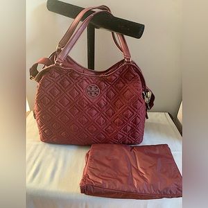 TORY BURCH RED DIAPER BAG